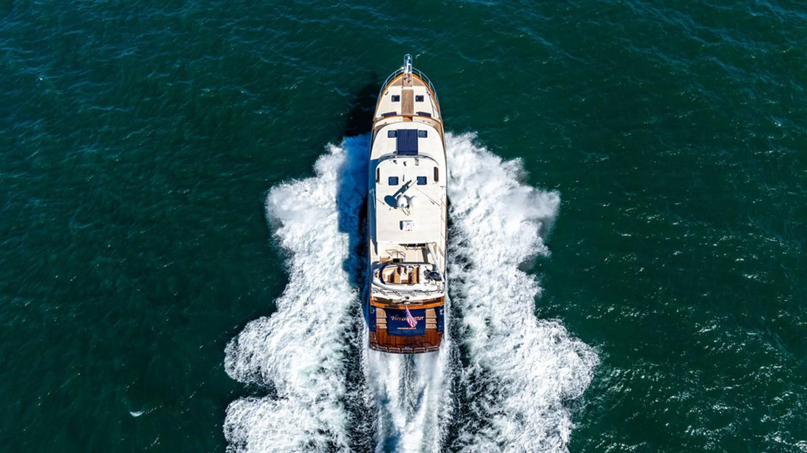a boat in the water aboard NEVER BETTER Yacht for Sale