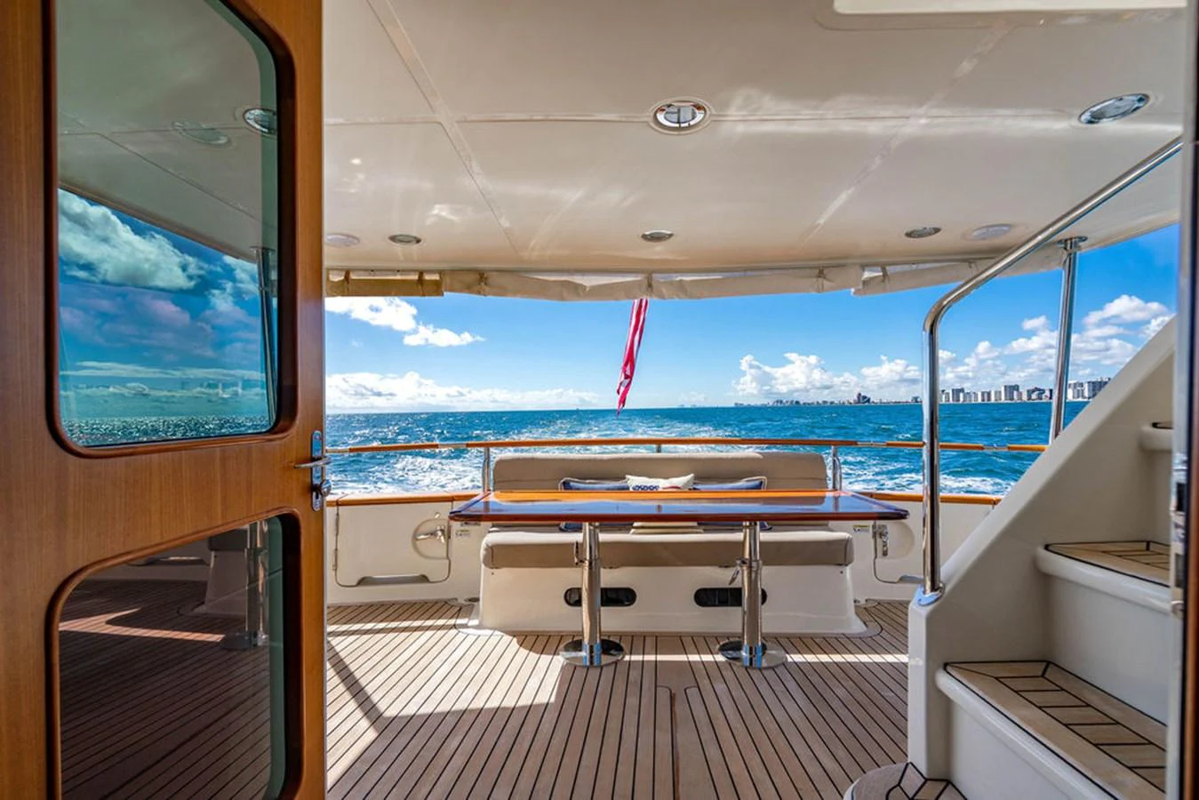 a boat on a boat aboard NEVER BETTER Yacht for Sale
