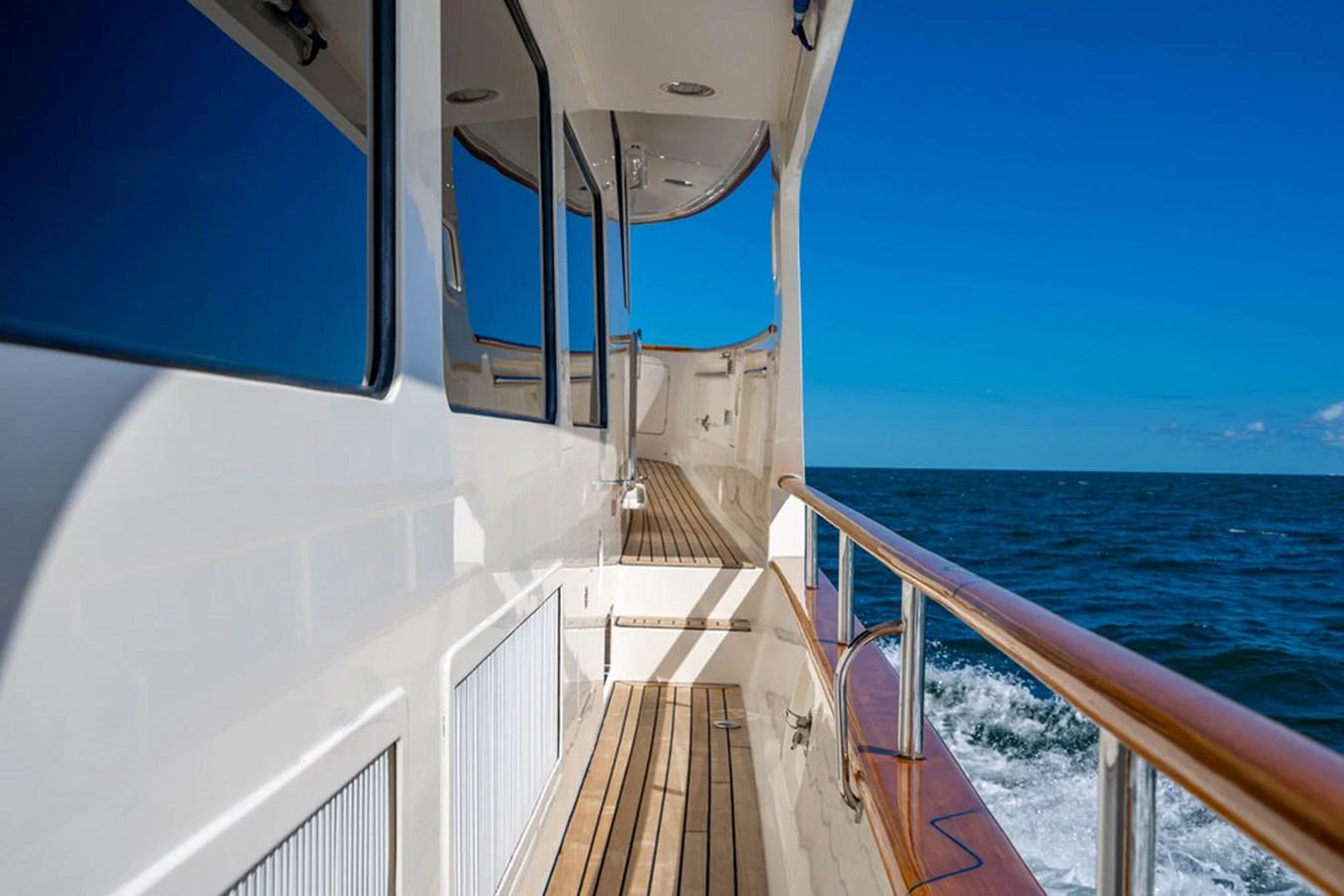 a boat on the water aboard NEVER BETTER Yacht for Sale