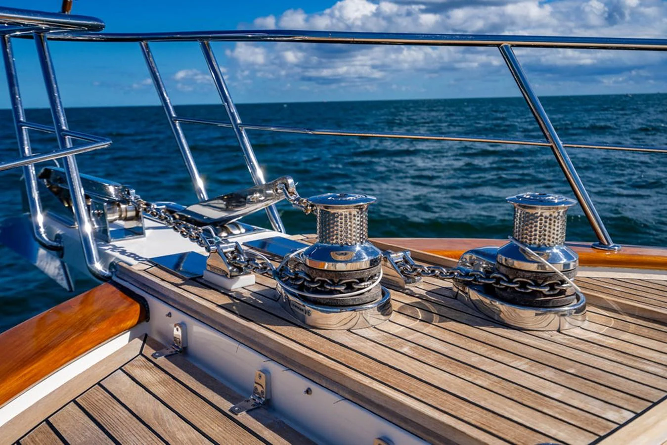 a boat on the water aboard NEVER BETTER Yacht for Sale