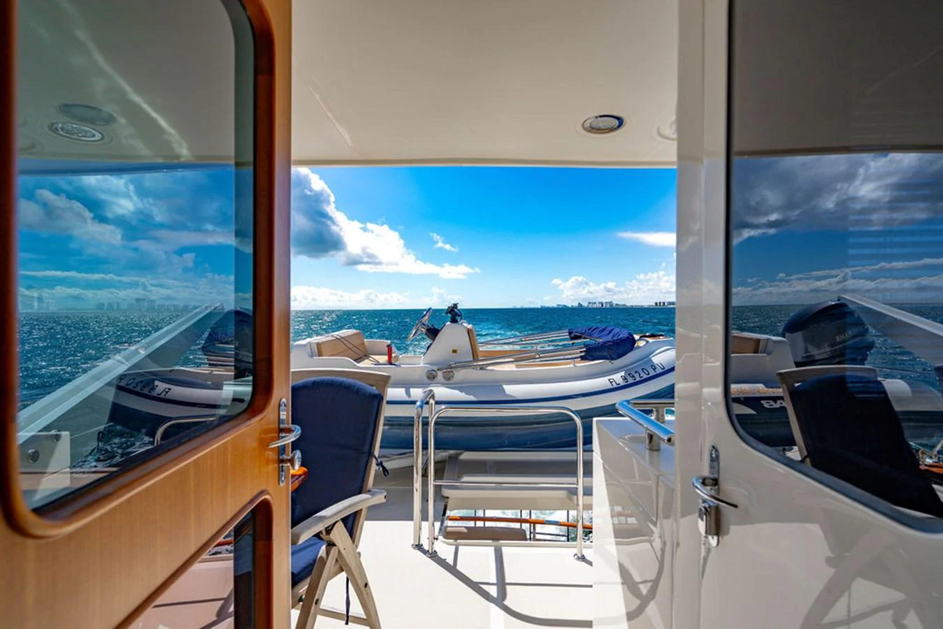 a boat on the water aboard NEVER BETTER Yacht for Sale