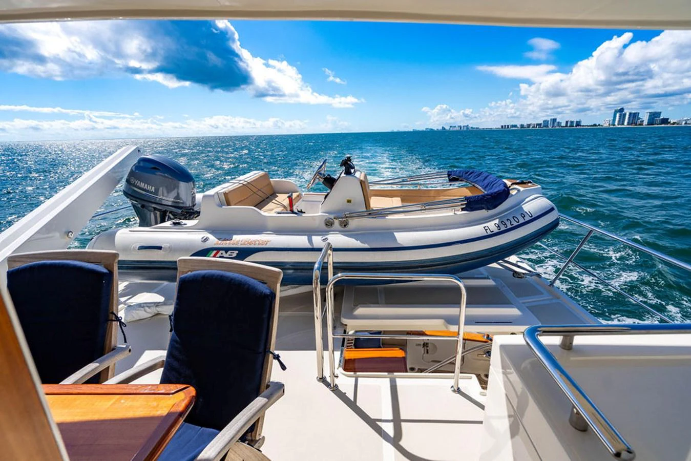 a boat on the water aboard NEVER BETTER Yacht for Sale