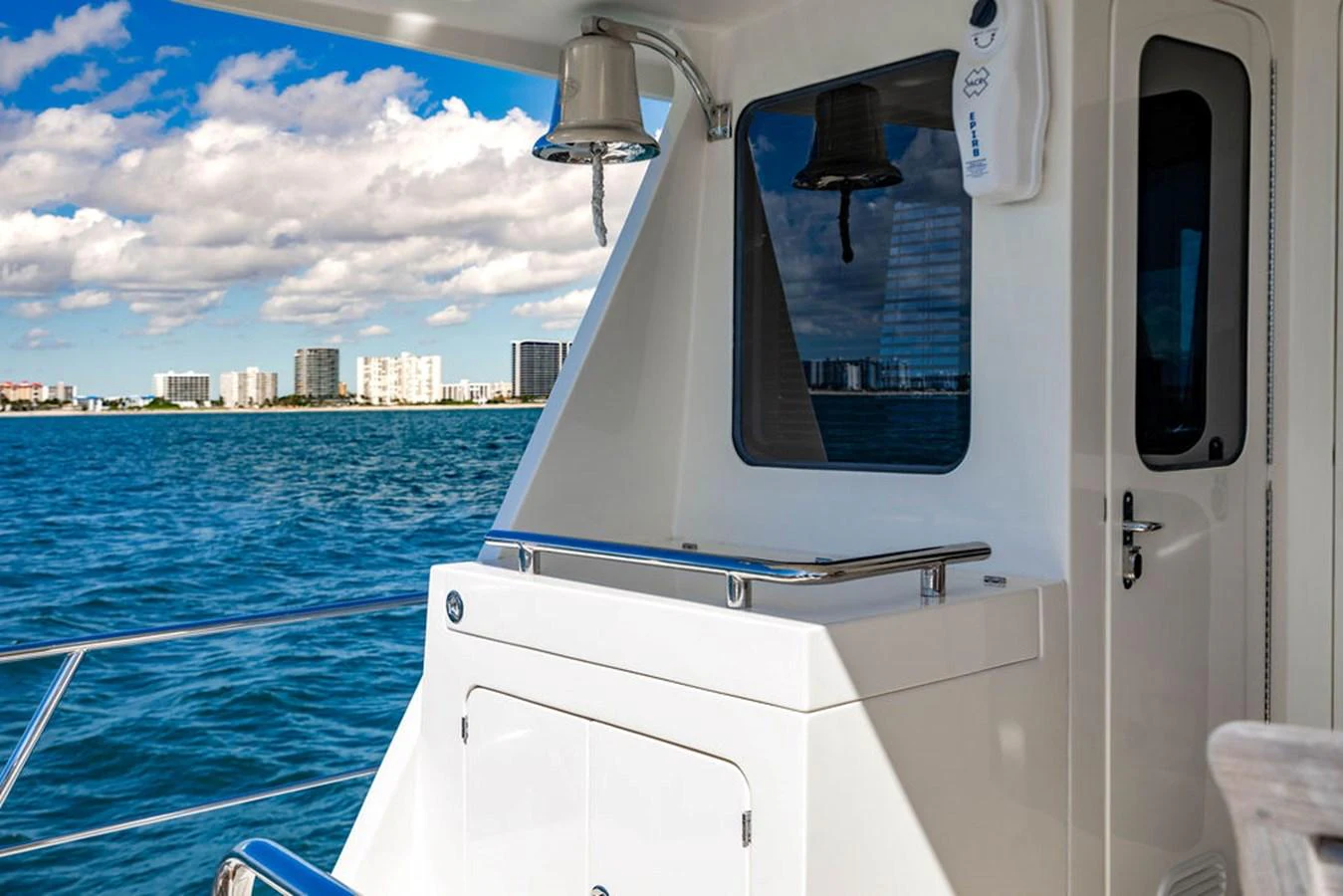 a boat on the water aboard NEVER BETTER Yacht for Sale
