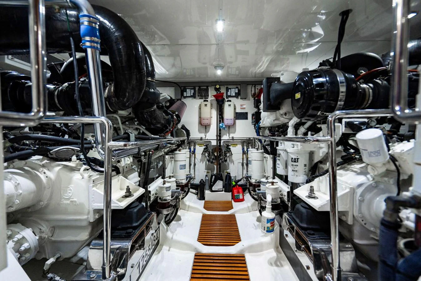 a close-up of a machine aboard NEVER BETTER Yacht for Sale