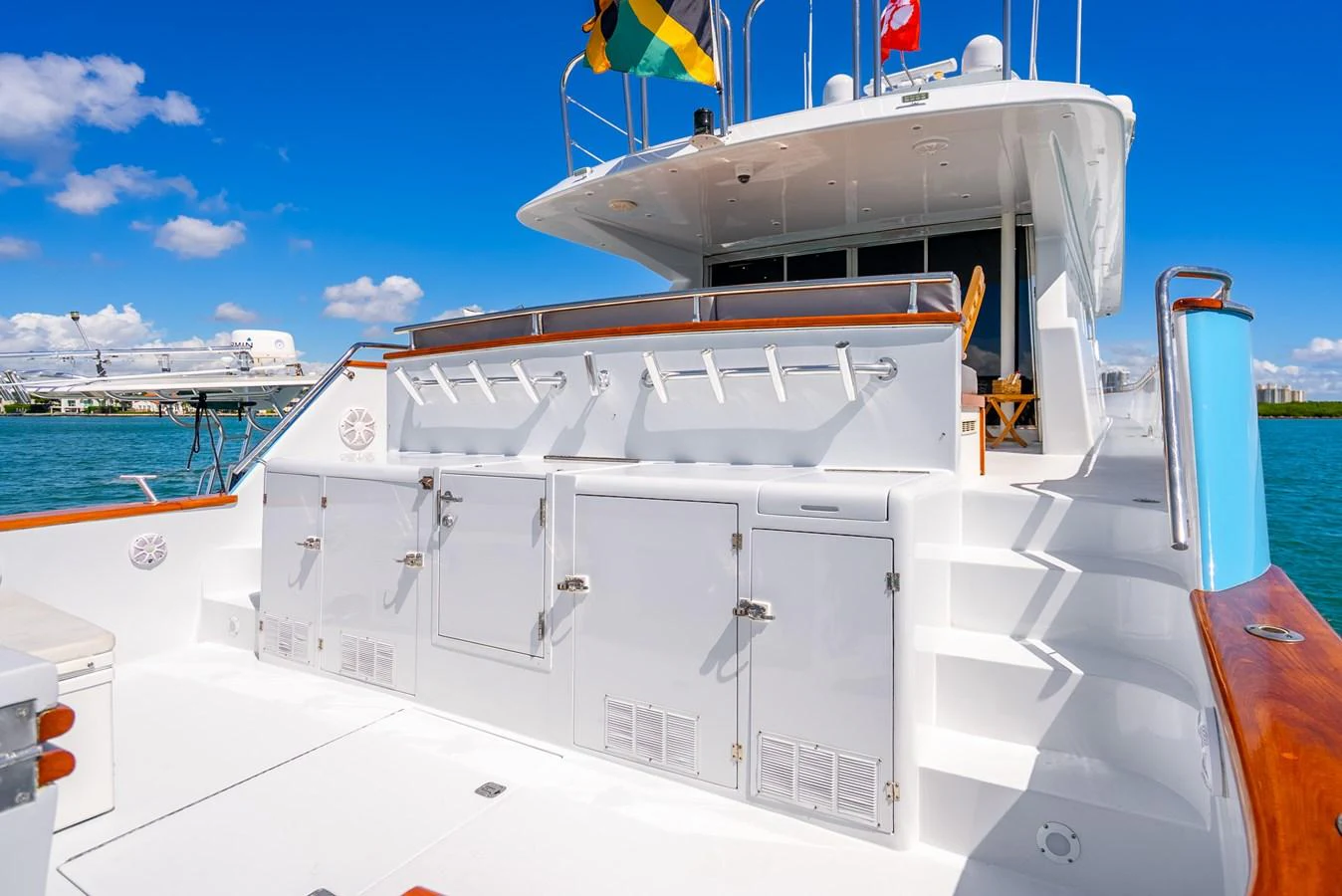 a boat on the water aboard AZURE Yacht for Sale