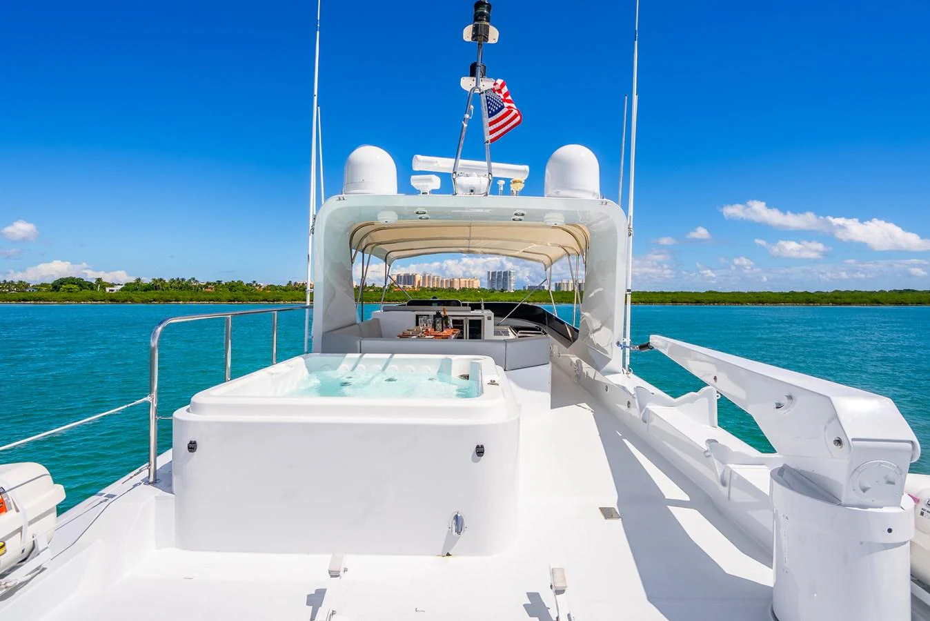 a boat on the water aboard AZURE Yacht for Sale
