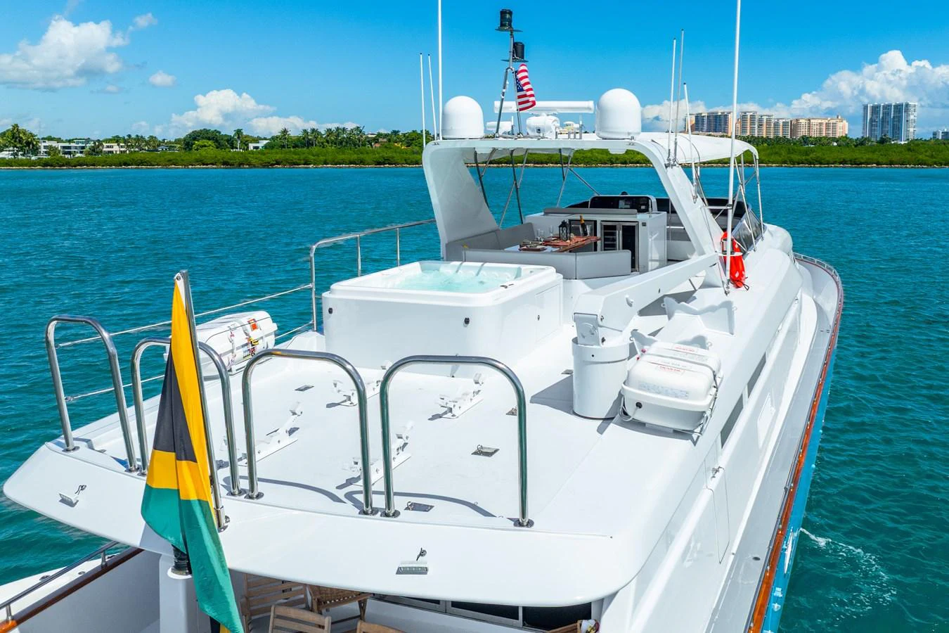 a boat on the water aboard AZURE Yacht for Sale