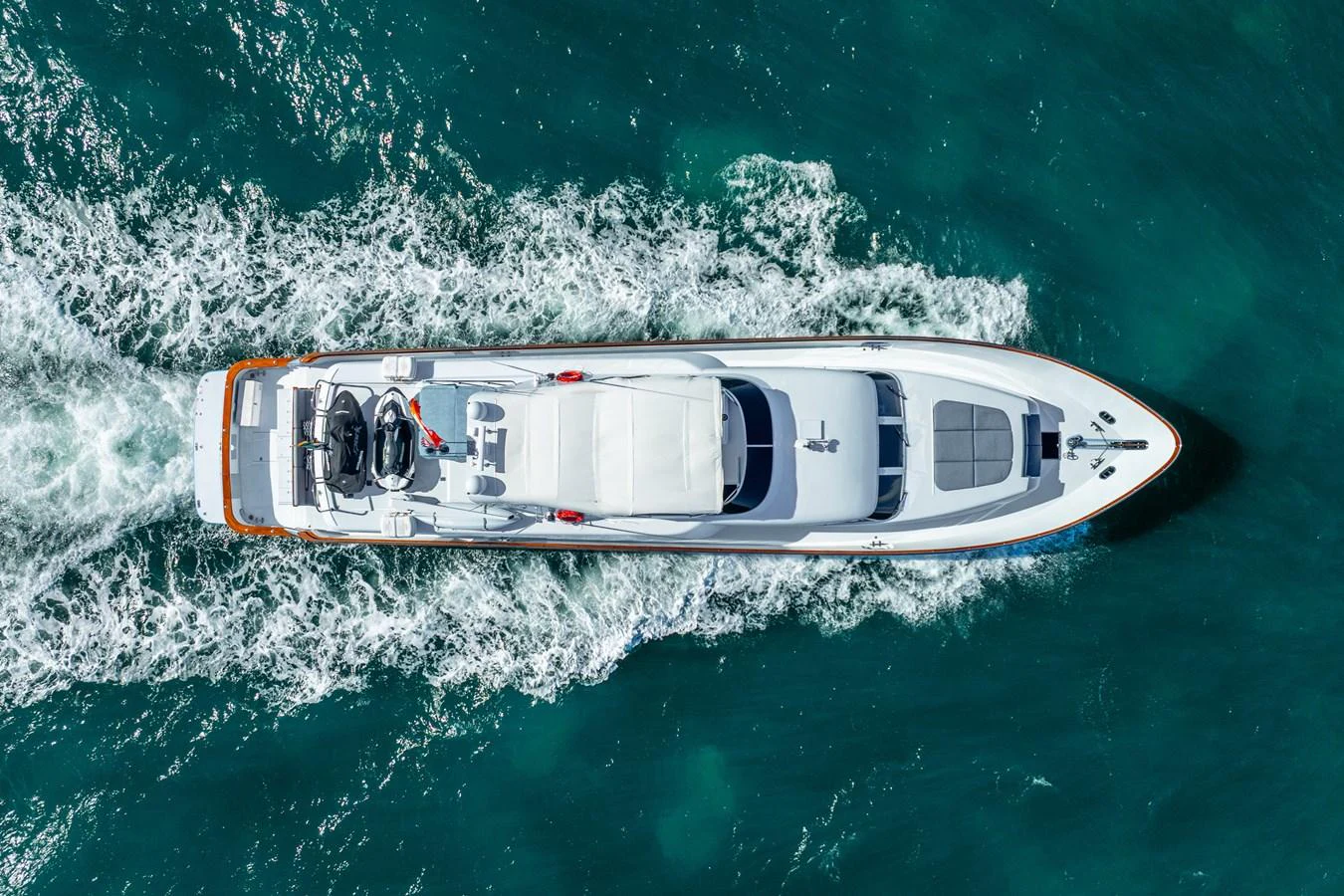 a boat in the water aboard AZURE Yacht for Sale