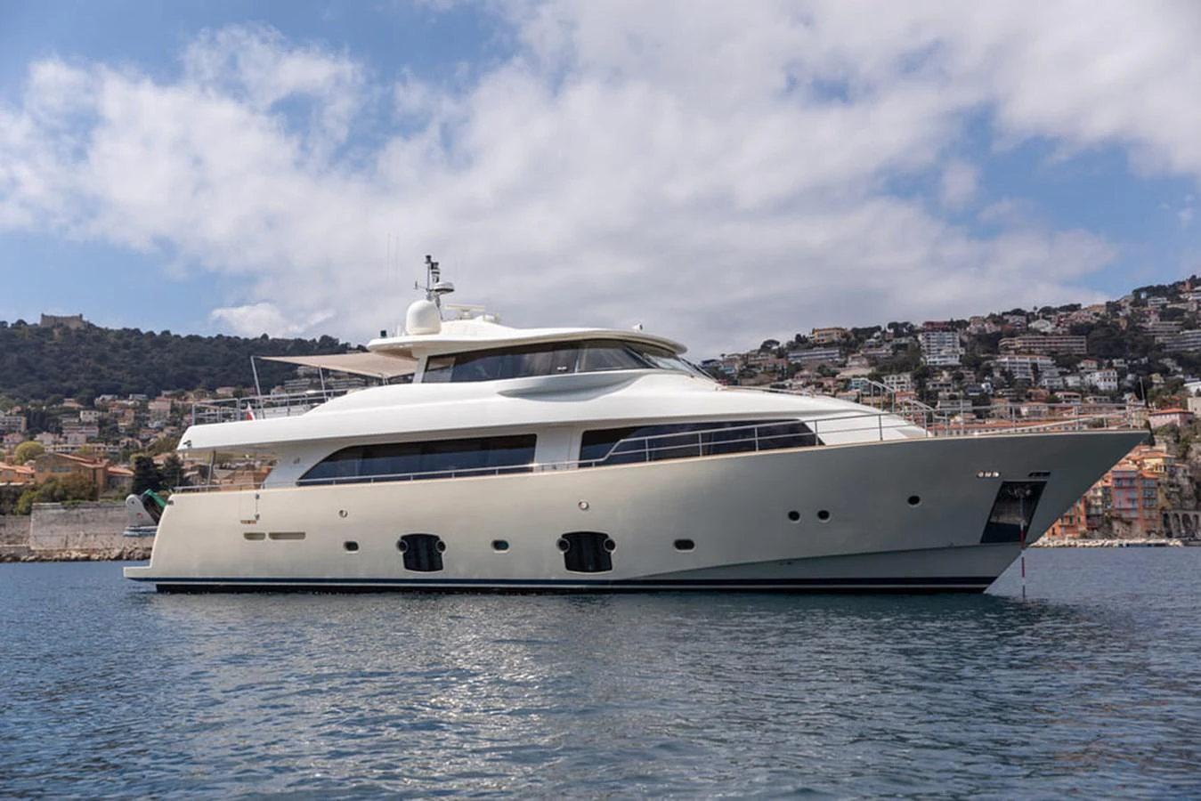 a boat in the water aboard LA PAUSA Yacht for Sale
