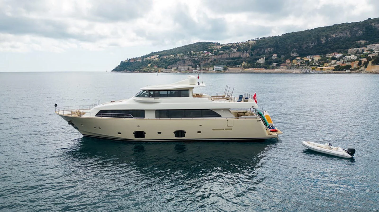 a boat in the water aboard LA PAUSA Yacht for Sale