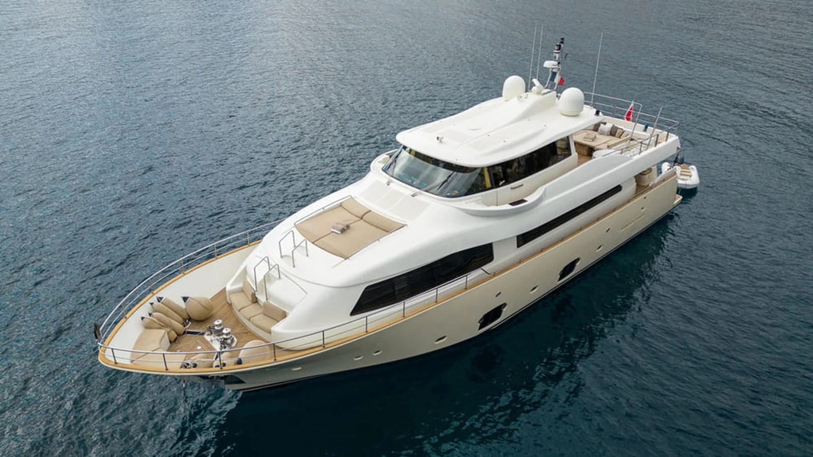 a boat on the water aboard LA PAUSA Yacht for Sale