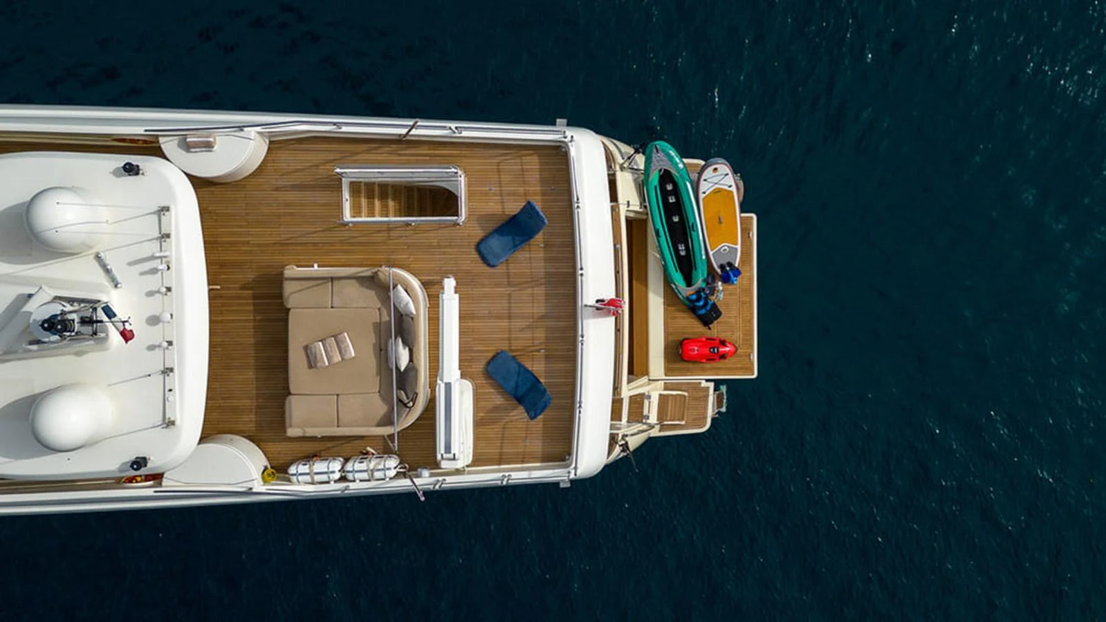 a boat on the water aboard LA PAUSA Yacht for Sale