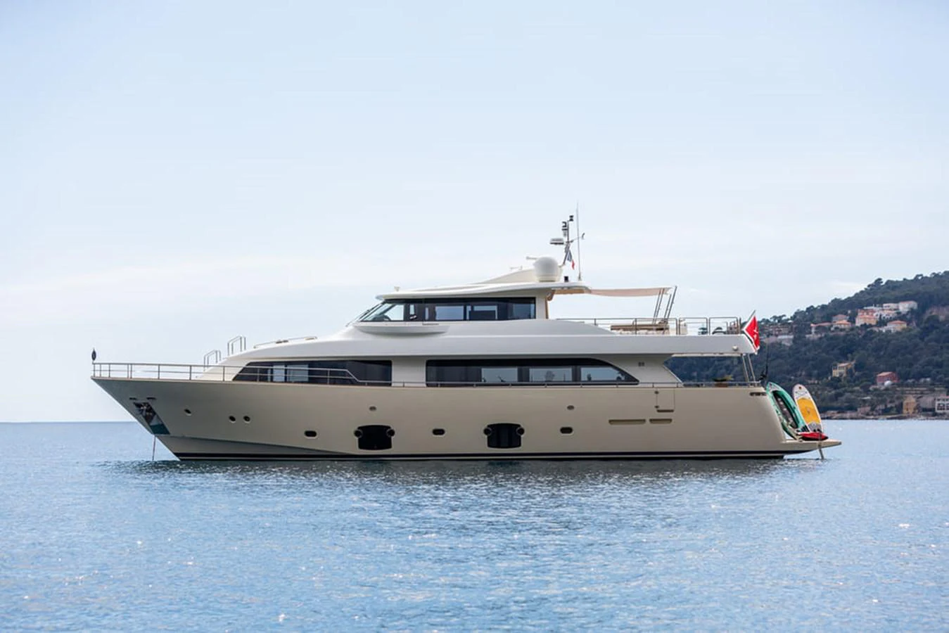 a boat on the water aboard LA PAUSA Yacht for Sale