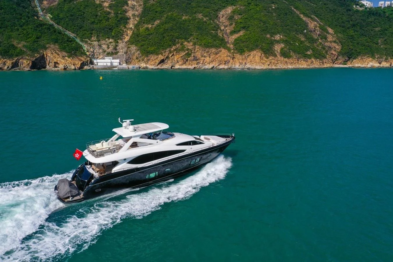 a boat on the water aboard 2008 SUNSEEKER 90  @ ACAPULCO Yacht for Sale