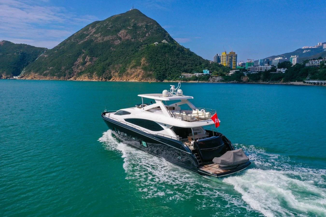 a boat sailing on the water aboard 2008 SUNSEEKER 90  @ ACAPULCO Yacht for Sale