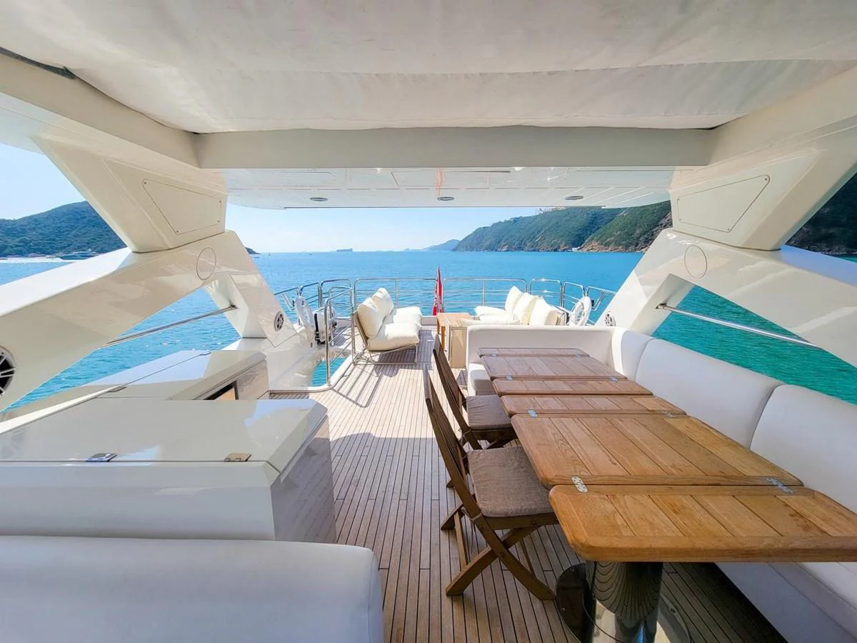 a boat on the water aboard 2008 SUNSEEKER 90  @ ACAPULCO Yacht for Sale