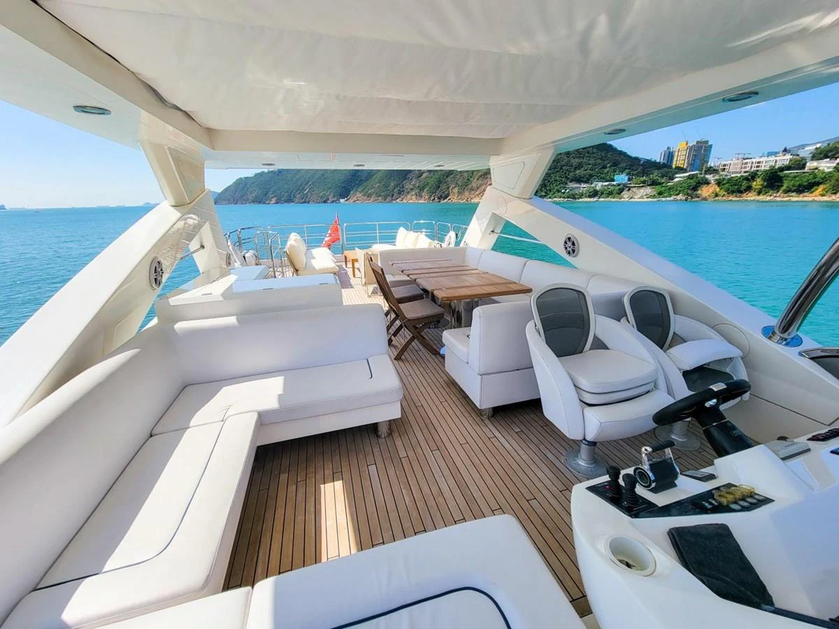 a boat on the water aboard 2008 SUNSEEKER 90  @ ACAPULCO Yacht for Sale