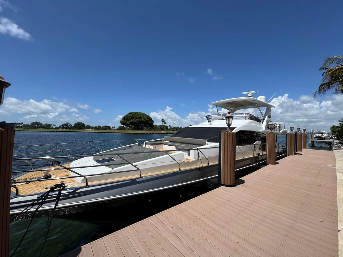 a boat on a dock aboard XAX66046F718 Yacht for Sale