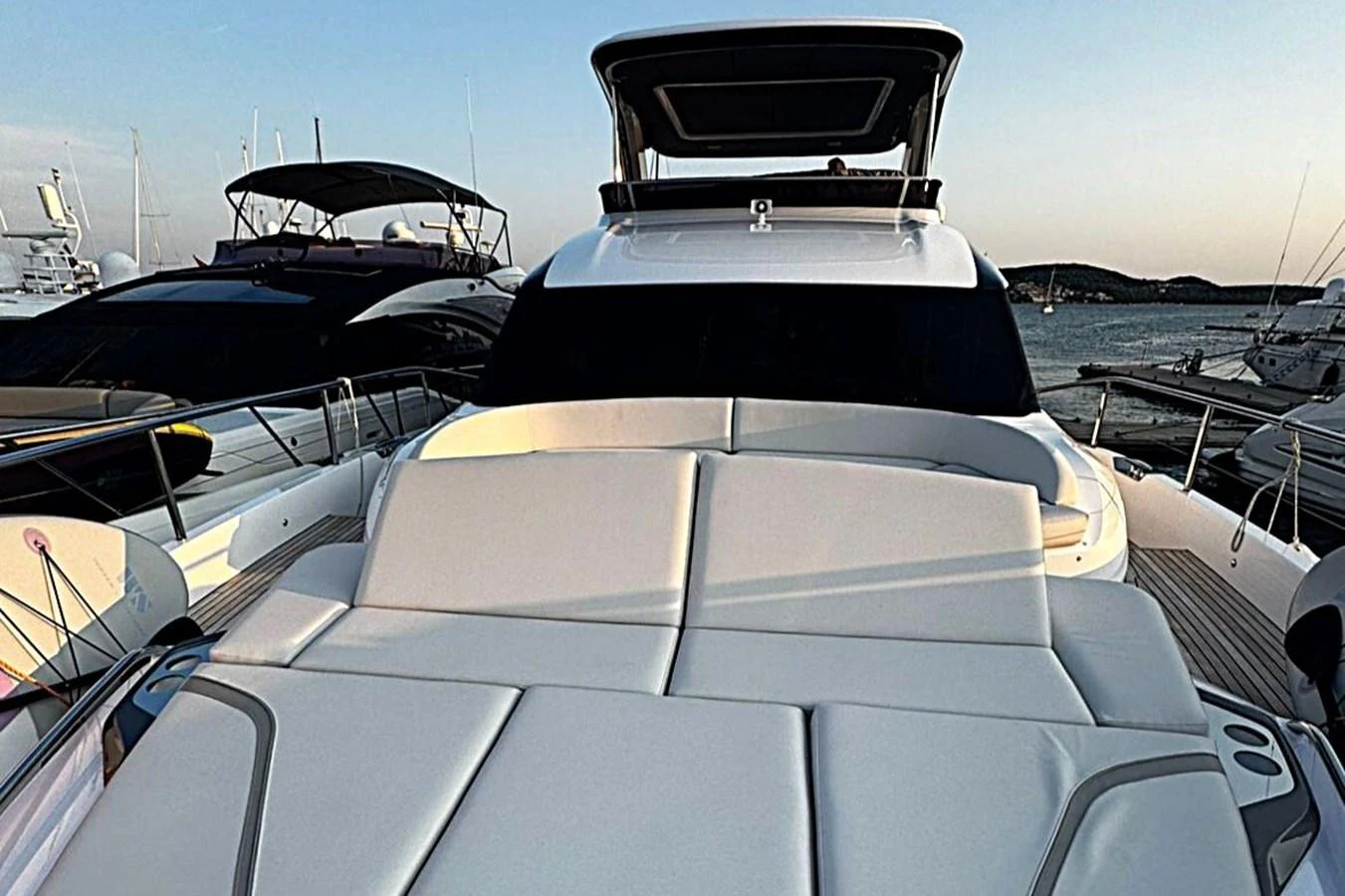 the front of a boat aboard SOLOMON Yacht for Sale