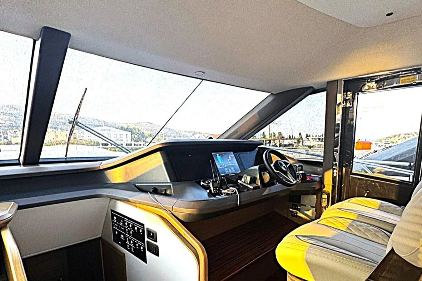 inside of a car aboard SOLOMON Yacht for Sale