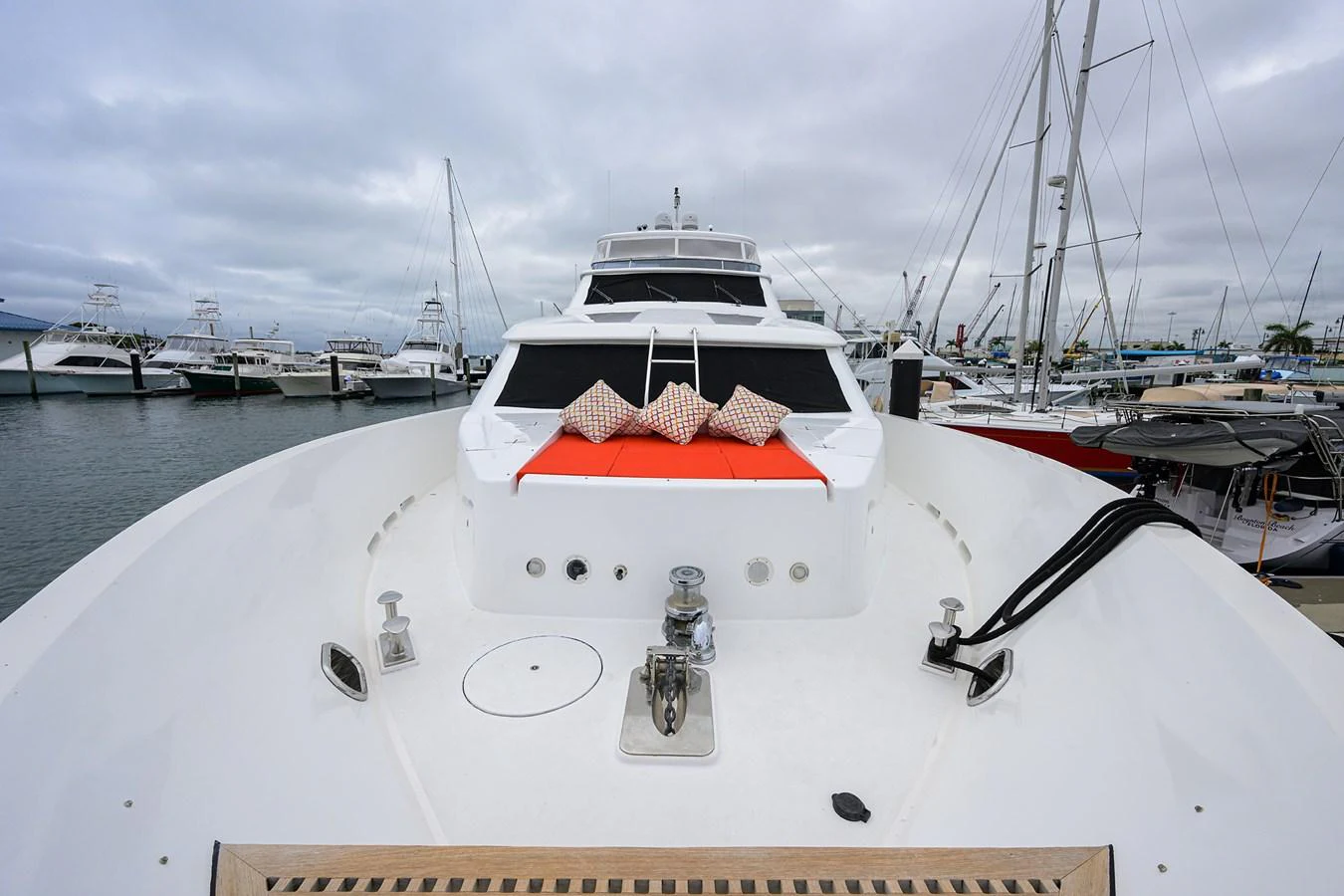 a boat in the water aboard DUNIA Yacht for Sale