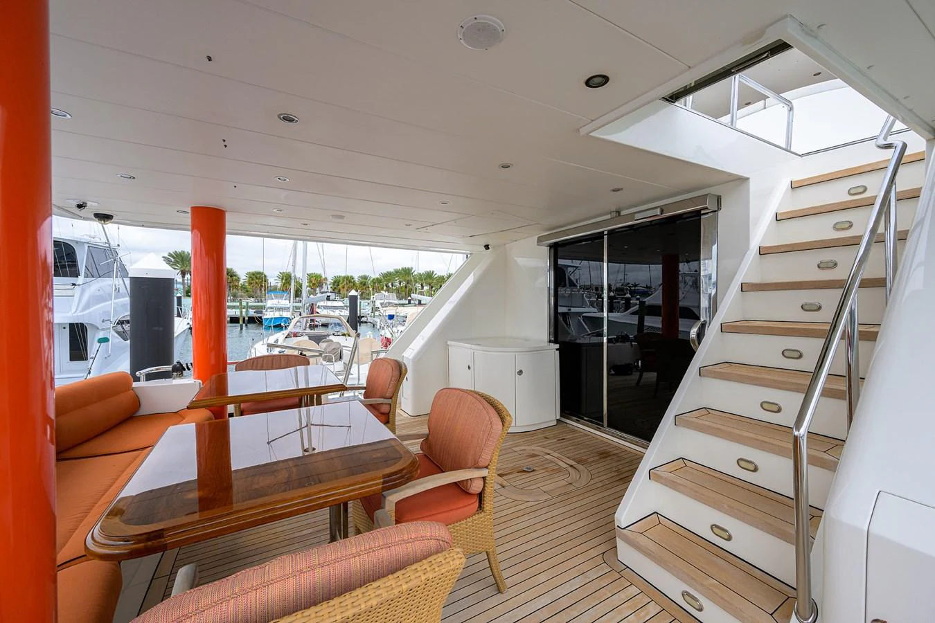 inside of a boat aboard DUNIA Yacht for Sale