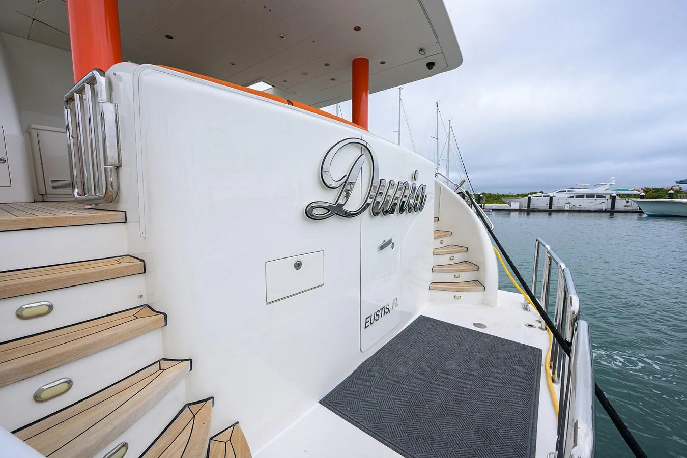 a boat on the water aboard DUNIA Yacht for Sale