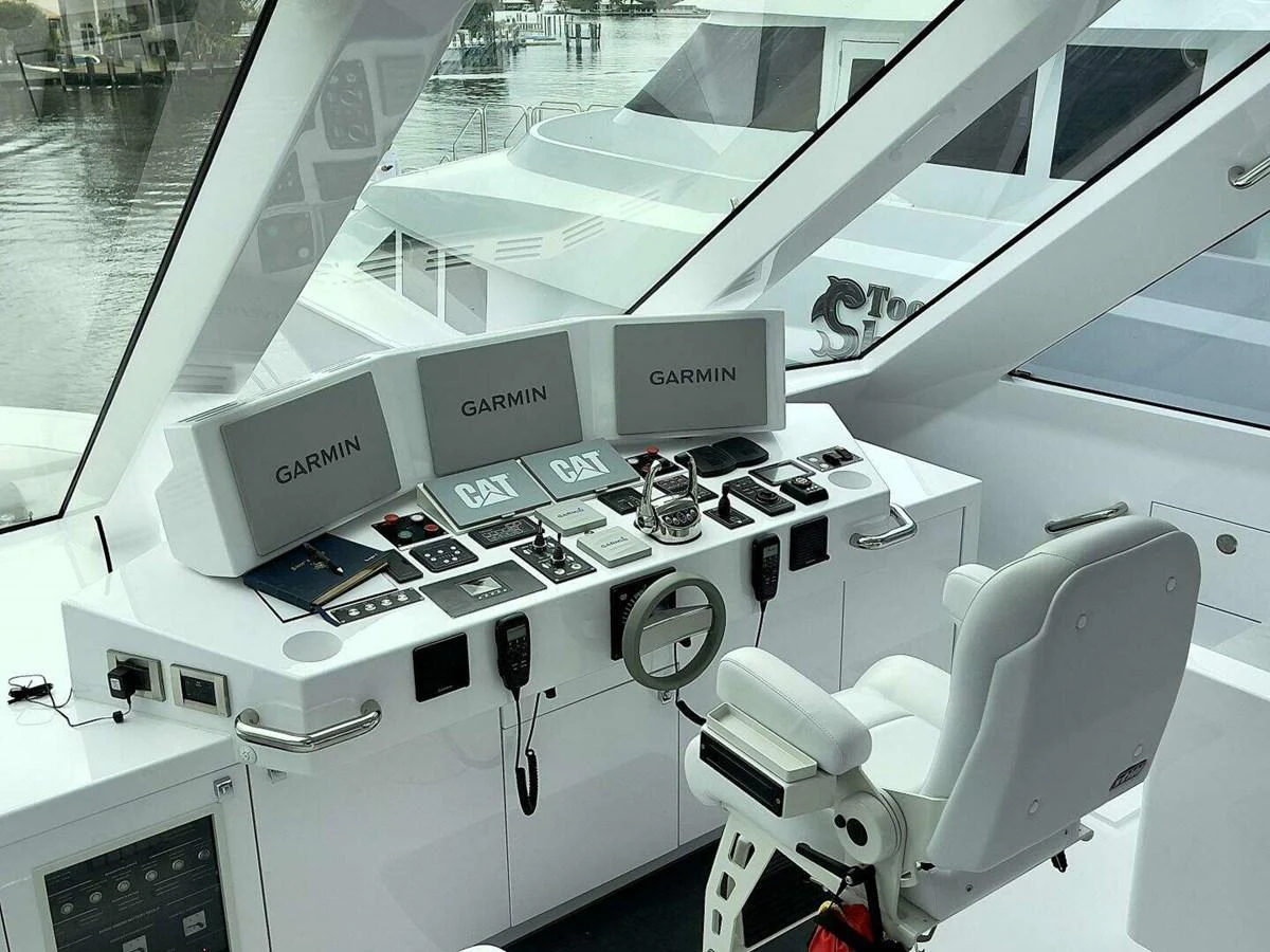 a machine on the counter aboard SCORPIO II Yacht for Sale