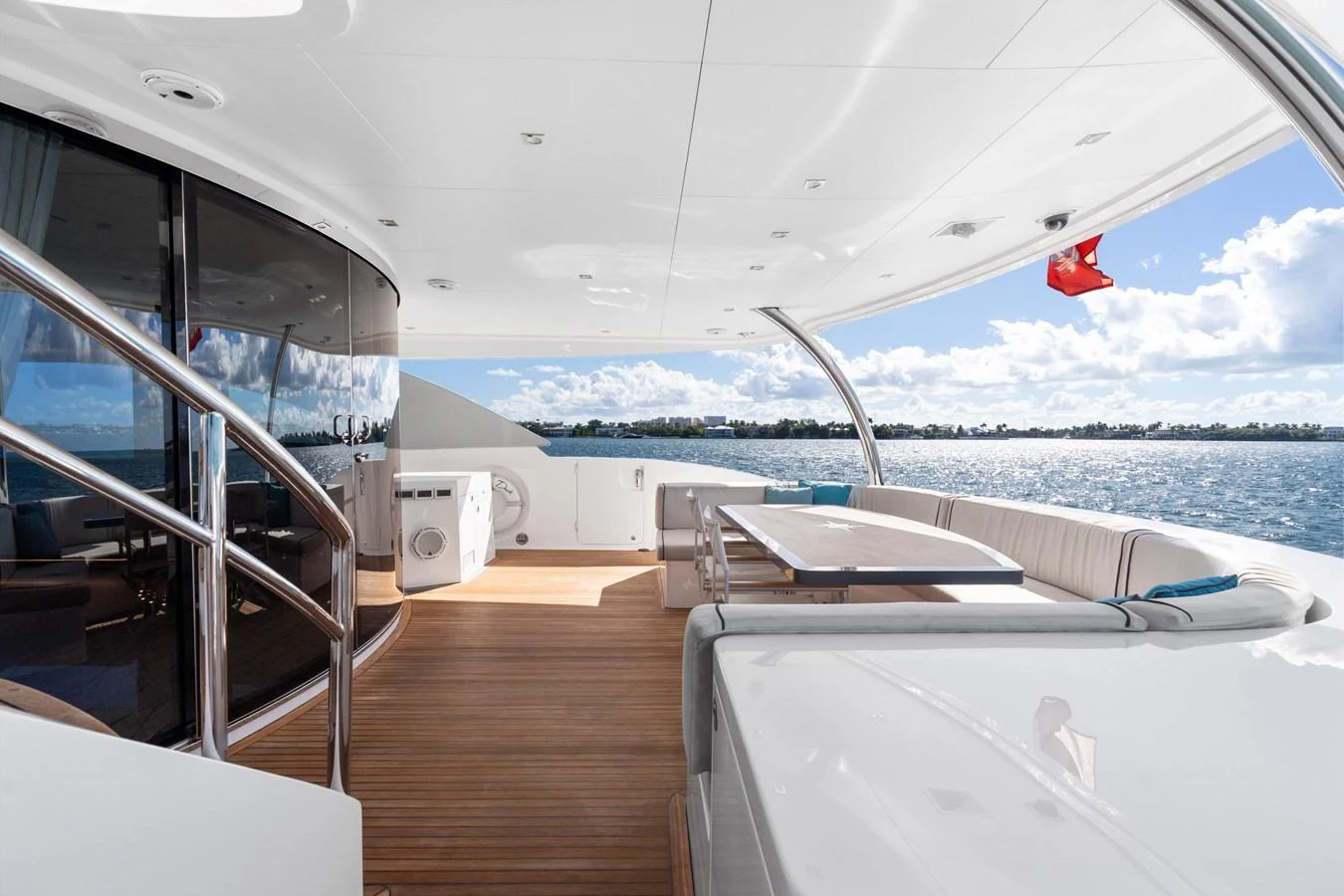 a boat on the water aboard WILD DUCK Yacht for Sale