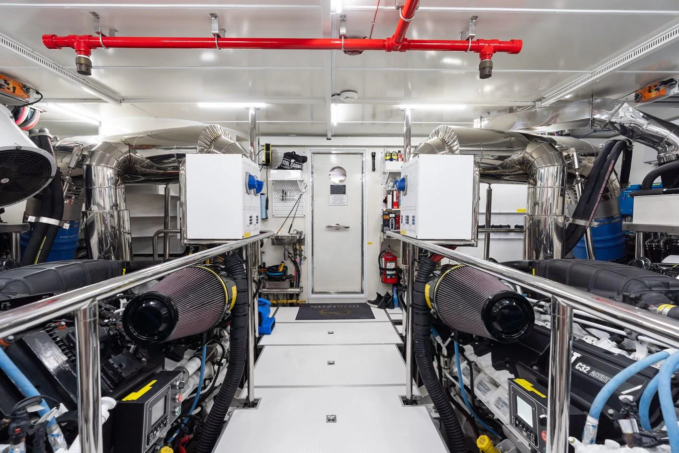 a large factory with machinery aboard WILD DUCK Yacht for Sale