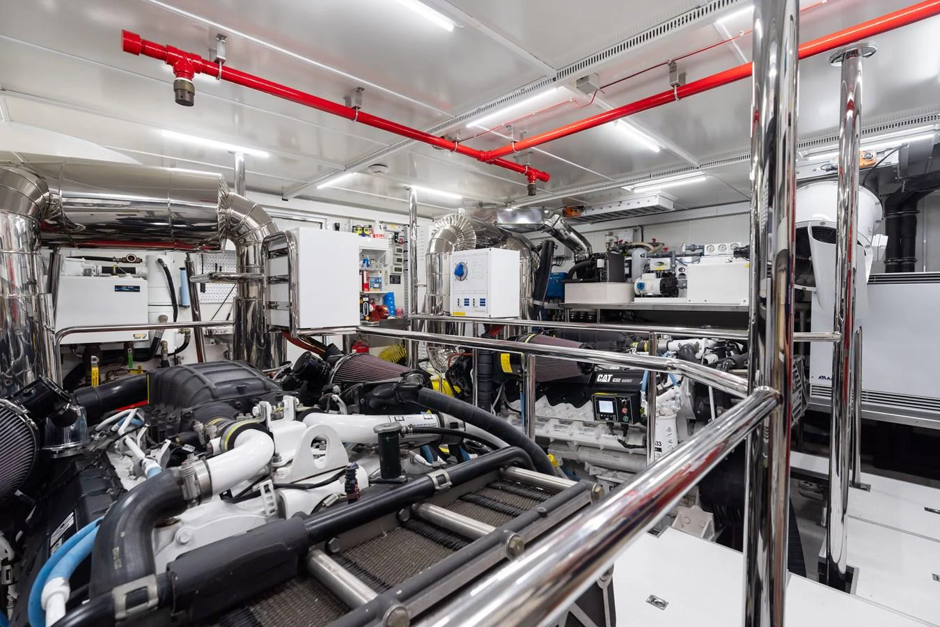 a factory with machinery aboard WILD DUCK Yacht for Sale
