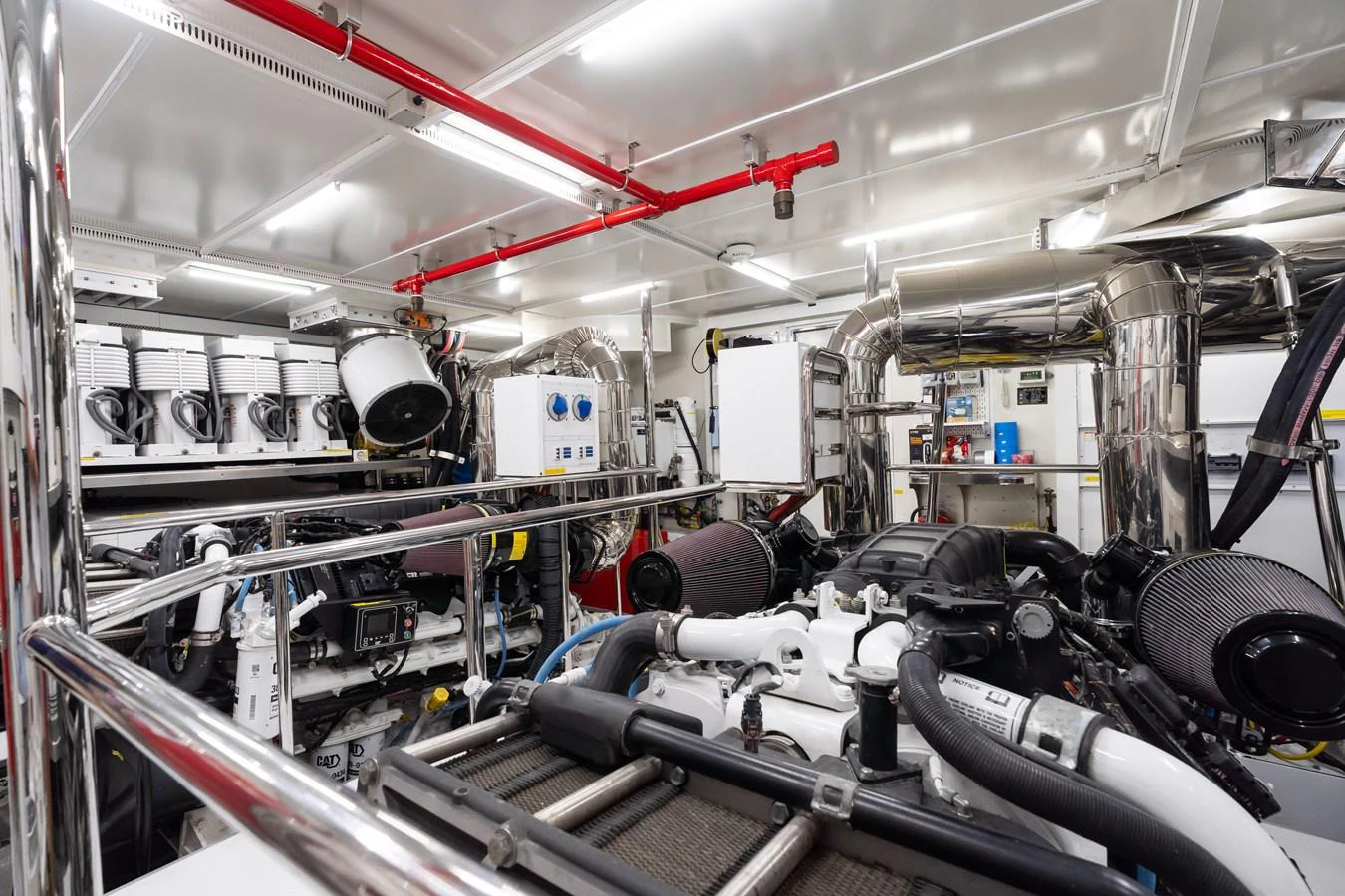 a room with machinery aboard WILD DUCK Yacht for Sale