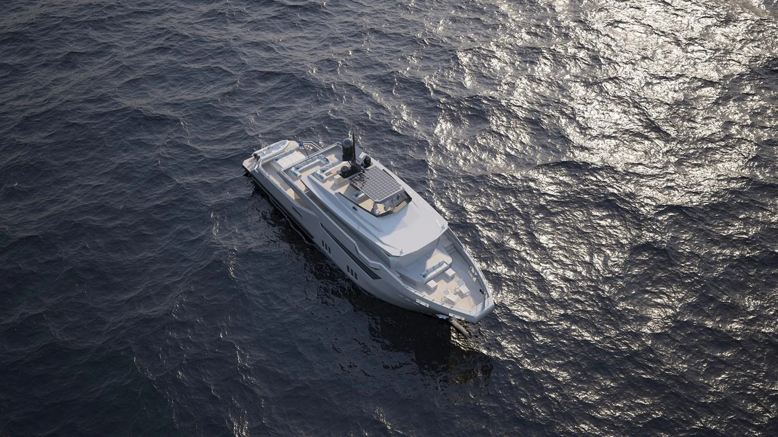 a boat in the water aboard BRIZO 110 EXPLORER Yacht for Sale
