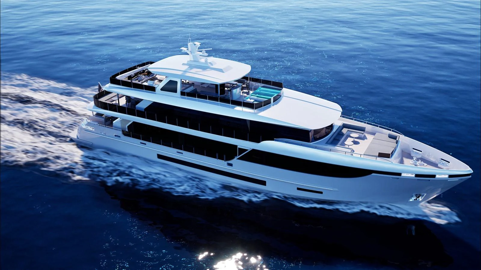 a white boat on the water aboard E SERIES 40 Yacht for Sale