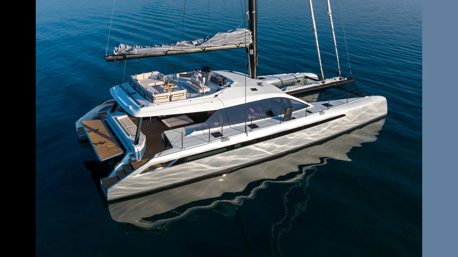 a boat on the water aboard GUNBOAT 72 Yacht for Sale