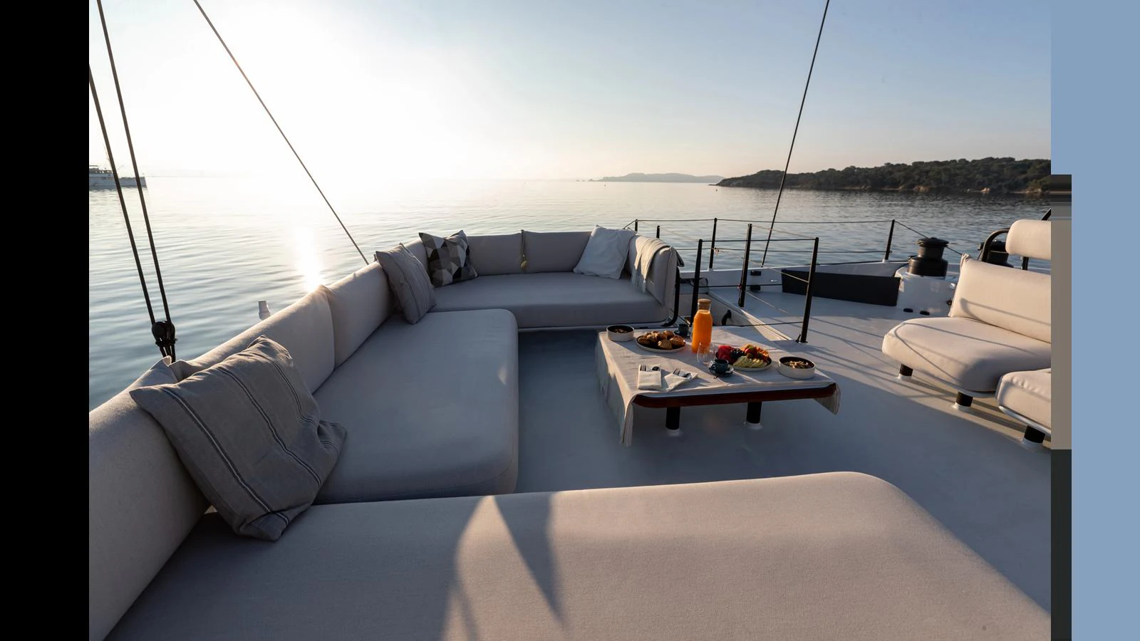 a boat on the water aboard GUNBOAT 72 Yacht for Sale