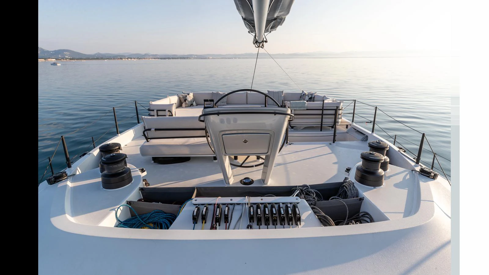 a boat on the water aboard GUNBOAT 72 Yacht for Sale
