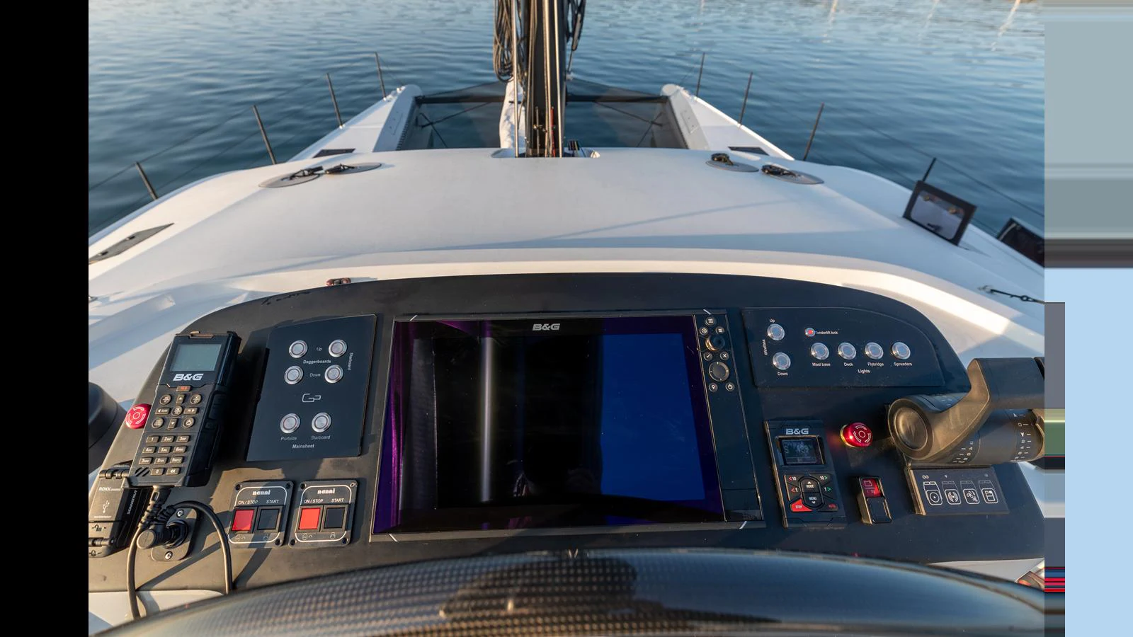 the inside of a boat aboard GUNBOAT 72 Yacht for Sale