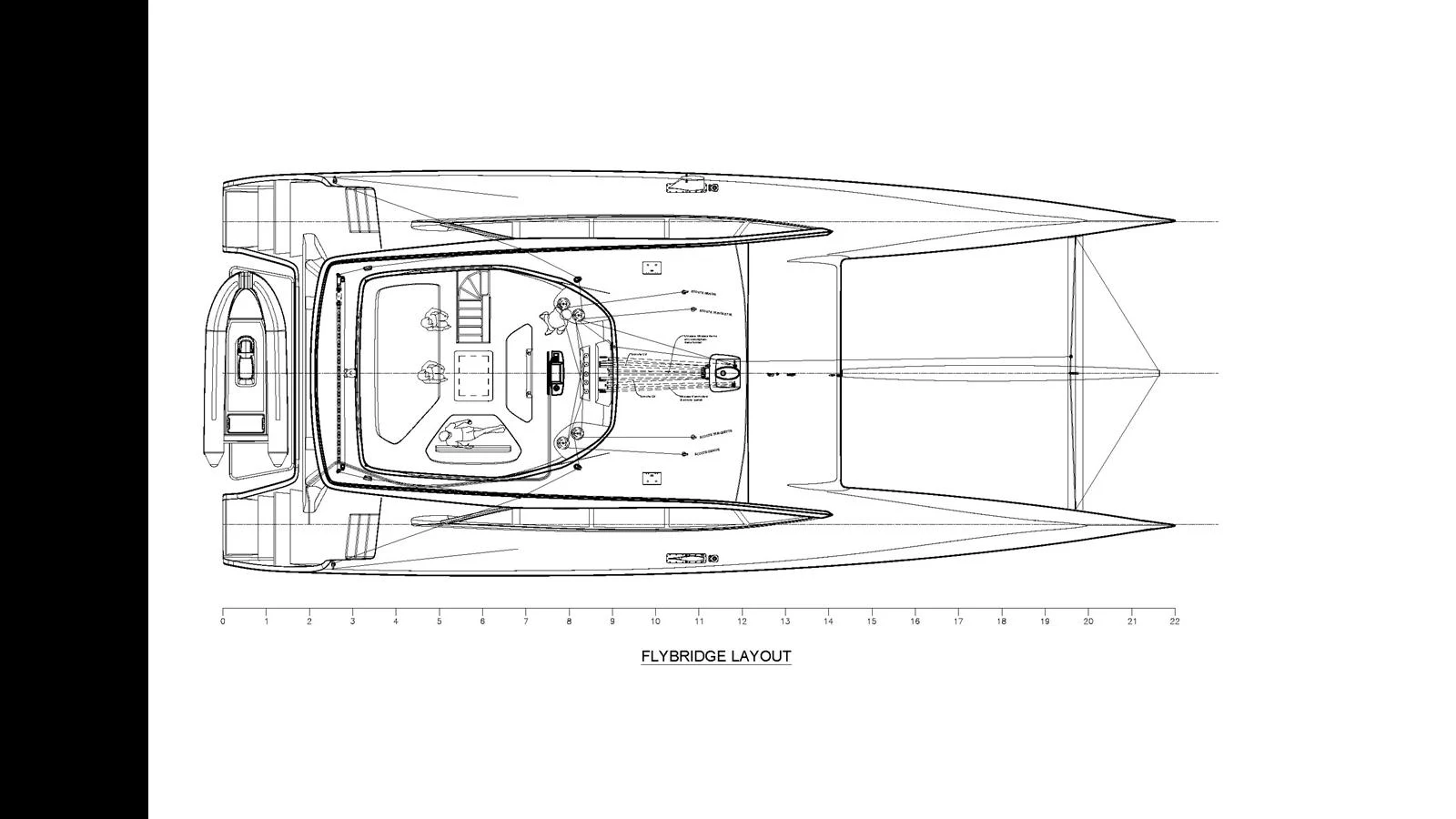 diagram, engineering drawing aboard GUNBOAT 72 Yacht for Sale