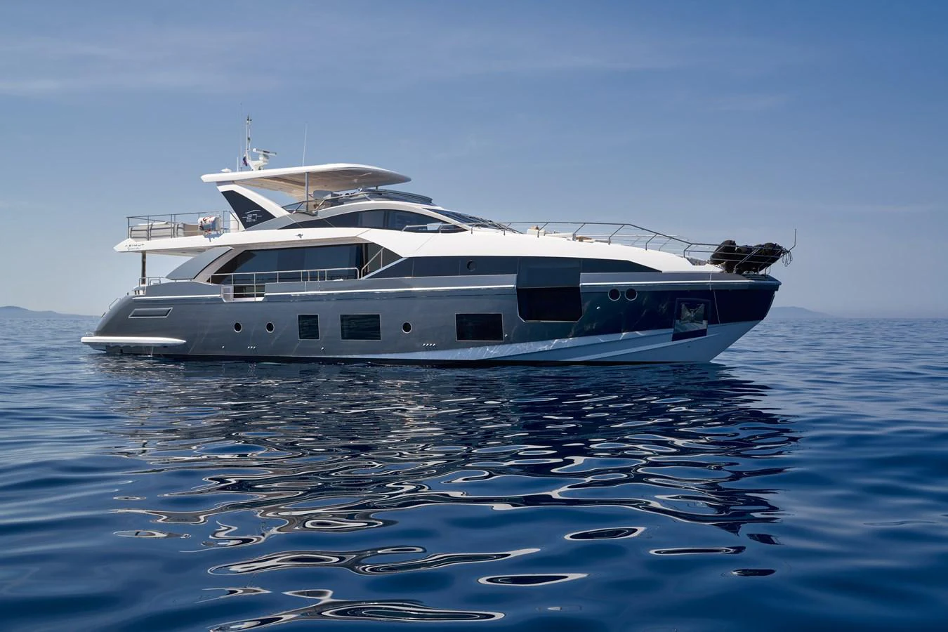 a boat in the water aboard ALUMINIA TOO Yacht for Sale