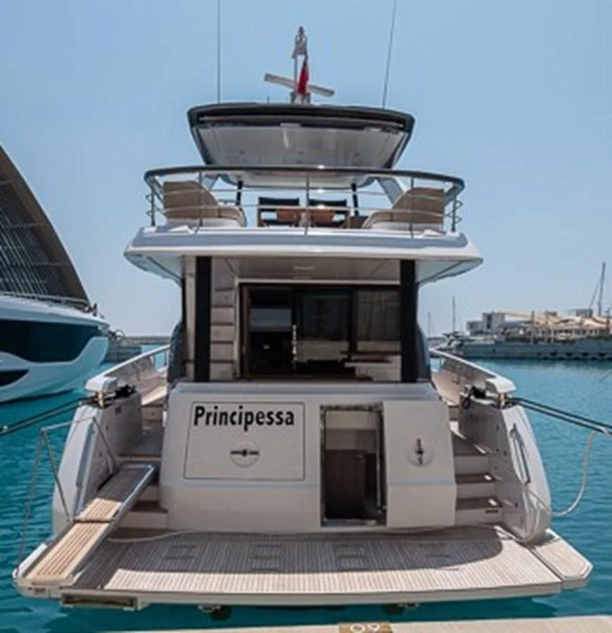 a boat on the water aboard PRINCEPESSA Yacht for Sale