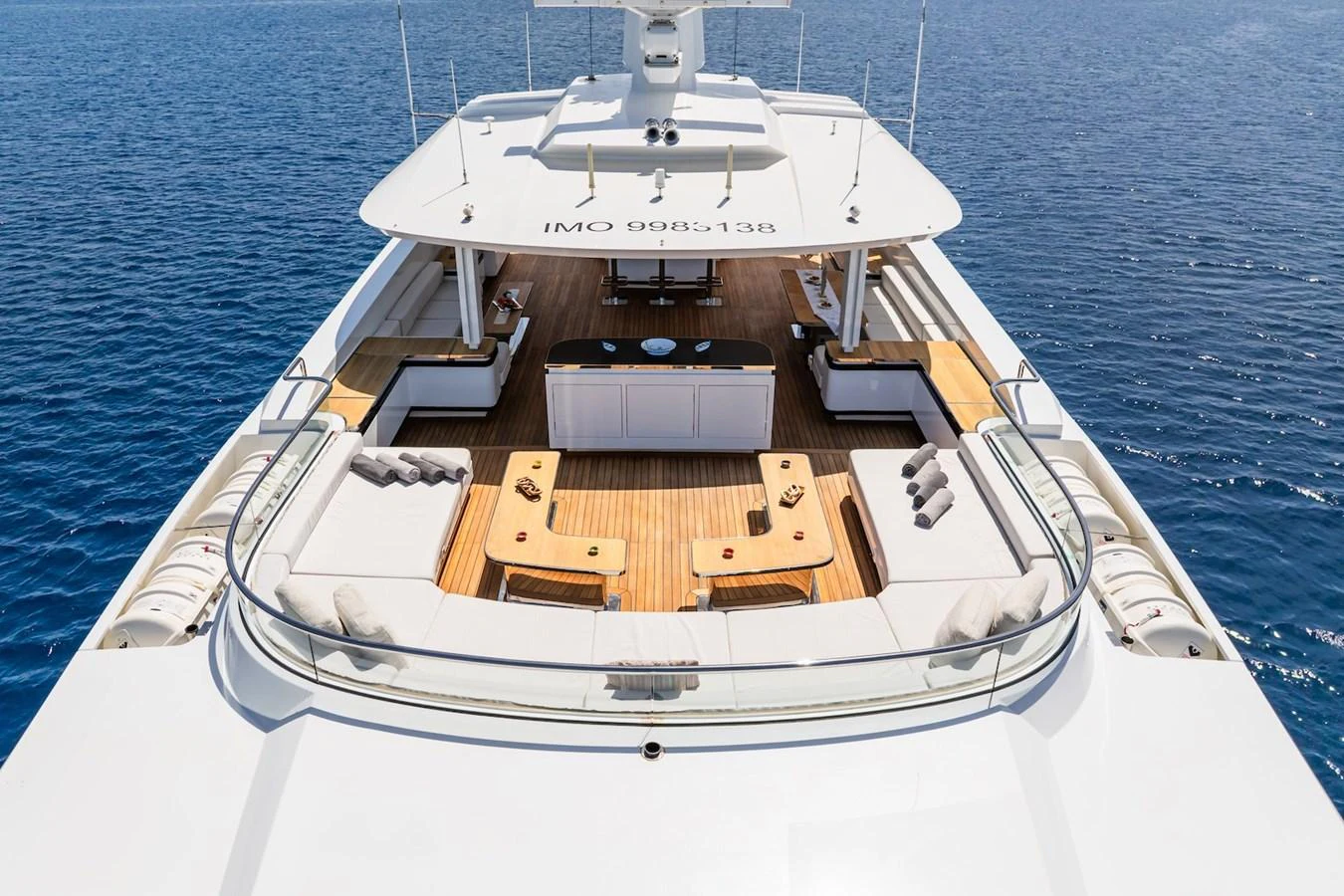 a boat on the water aboard FORTUNA Yacht for Sale