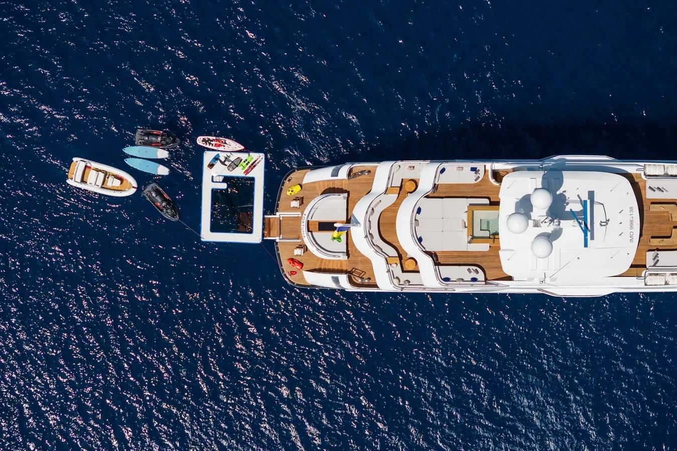 a building with many windows aboard FORTUNA Yacht for Sale