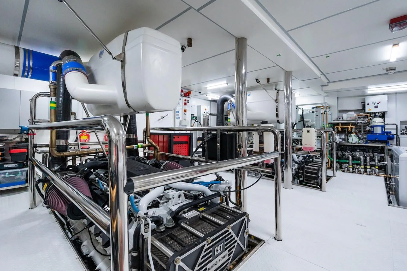 a factory with machinery aboard FORTUNA Yacht for Sale