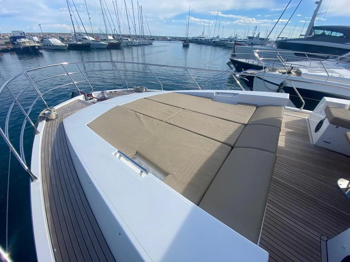 a deck with many boats aboard 10009846 Yacht for Sale