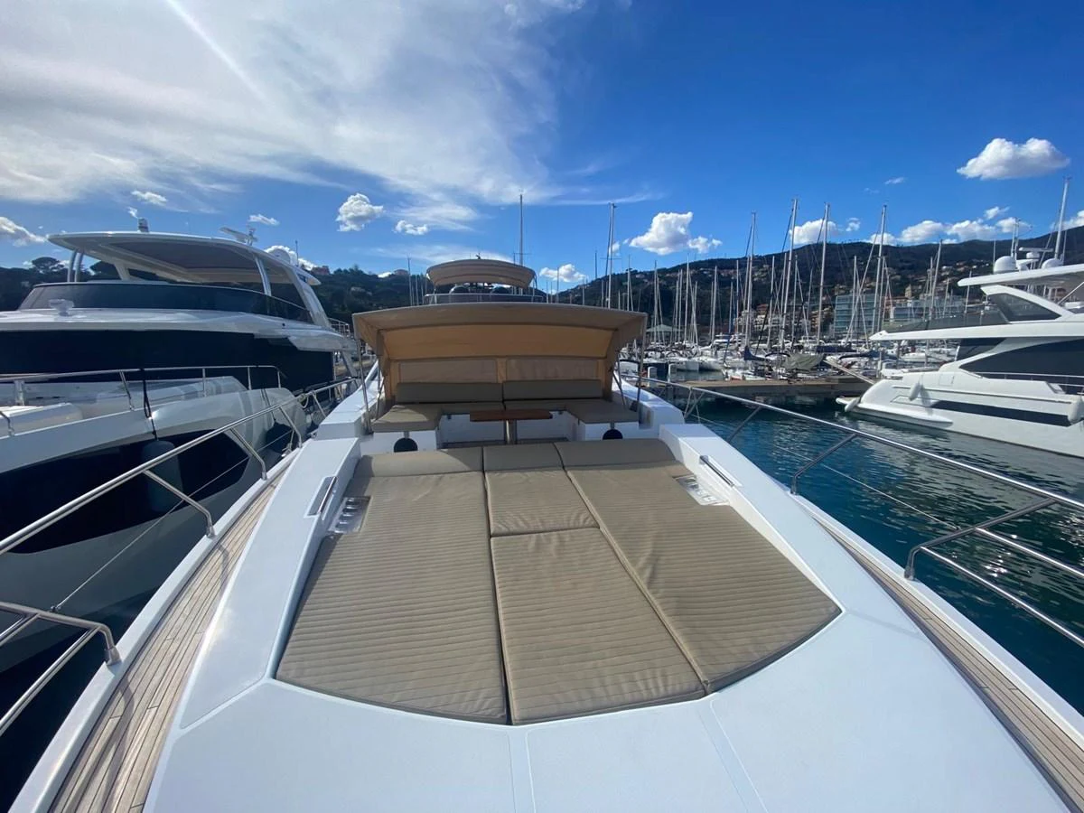 a boat docked at a pier aboard 10009846 Yacht for Sale