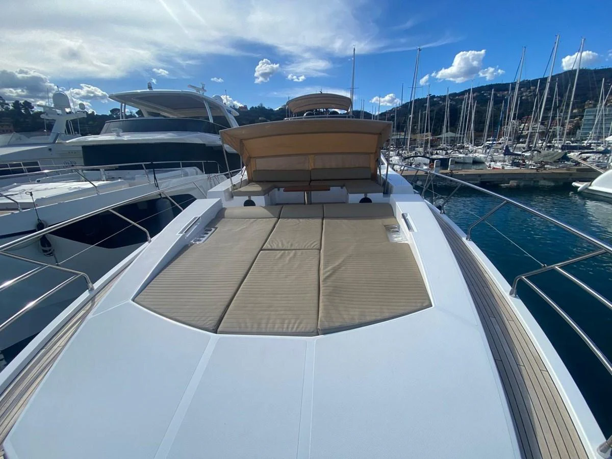 a deck with many boats aboard 10009846 Yacht for Sale