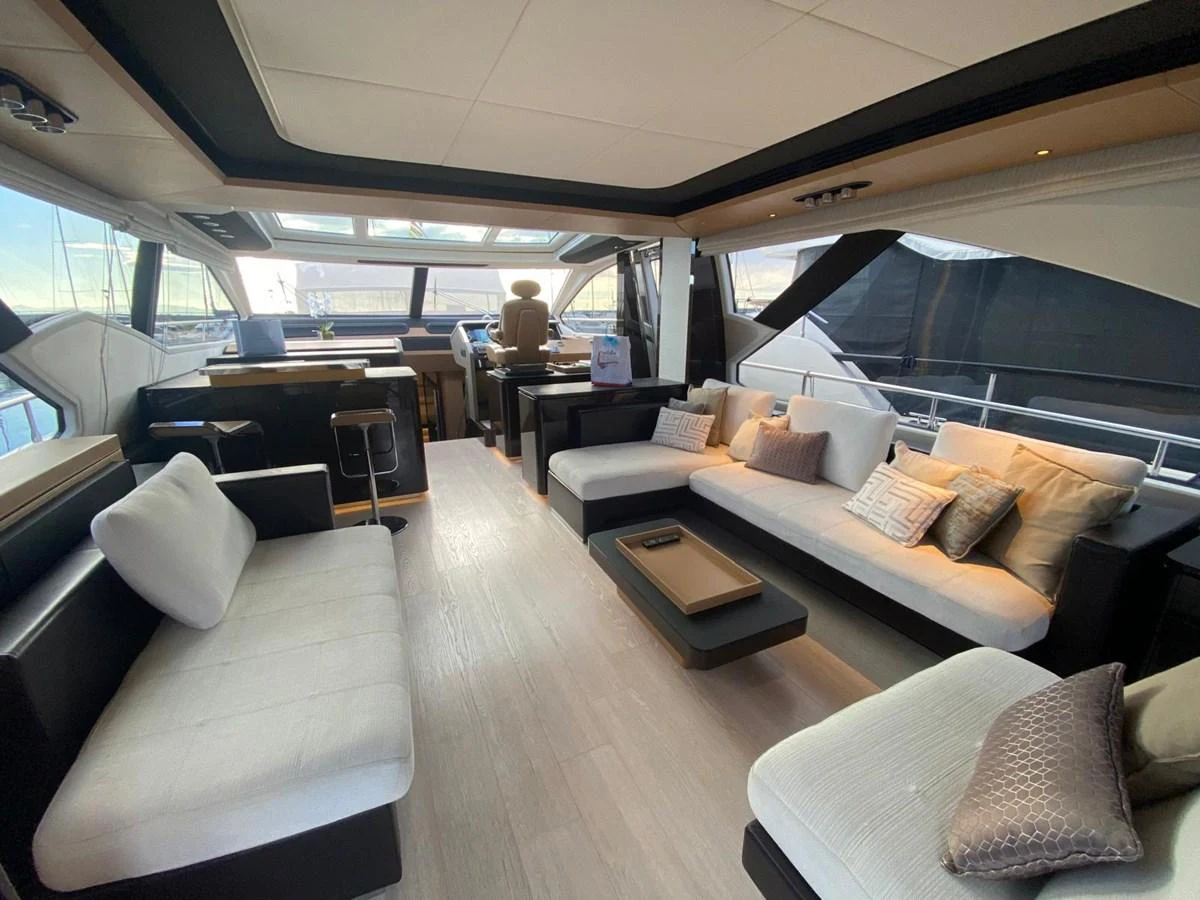 a room with a large window aboard 10009846 Yacht for Sale