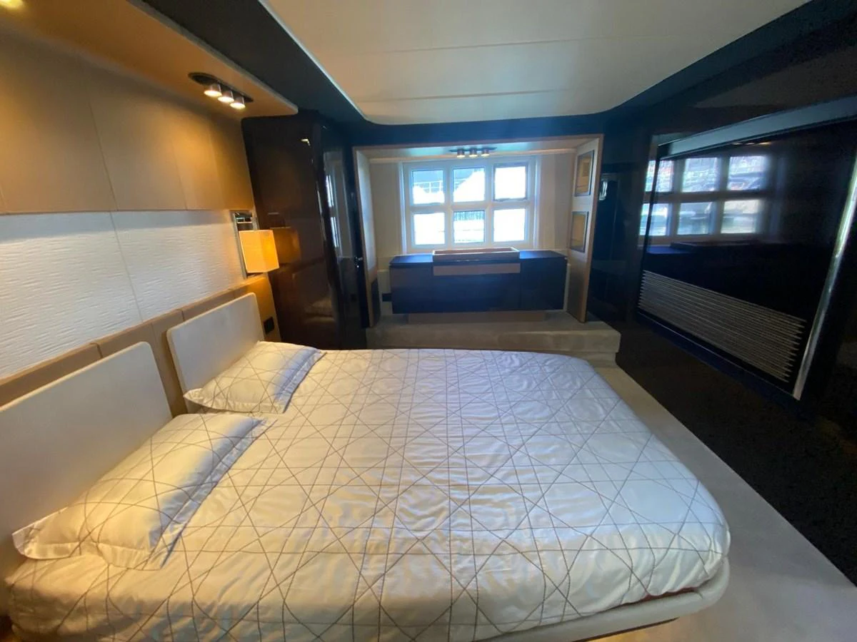 a large bed in a room aboard 10009846 Yacht for Sale
