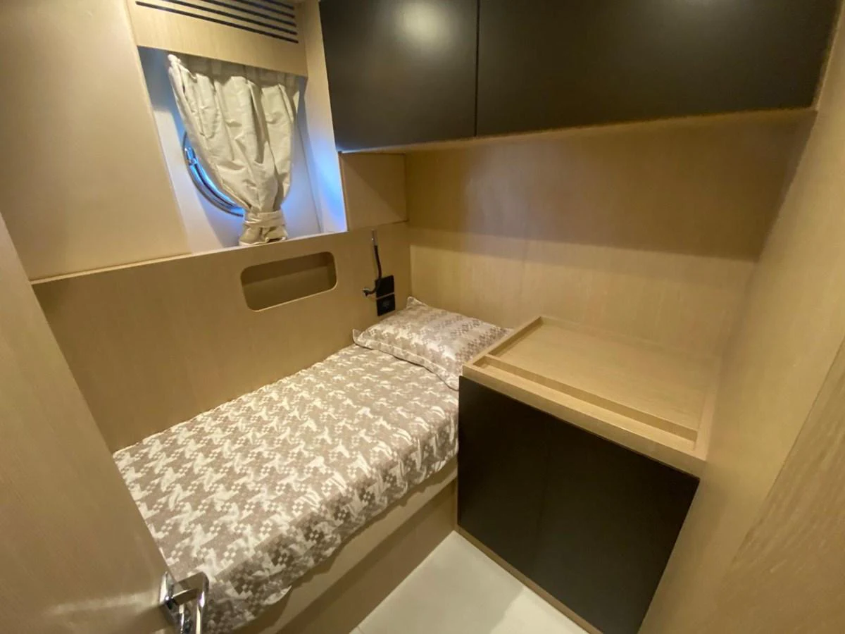 a bed in a room aboard 10009846 Yacht for Sale